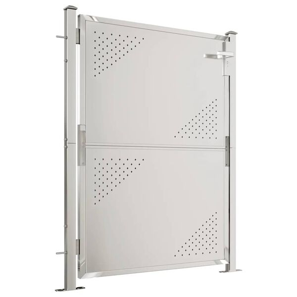 vidaXL Gartentor 100x120 cm Edelstahl