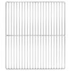 vidaXL Grillrost 45 x 40 cm Edelstahl Silber