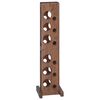 vidaXL Regal Massives Mahagoni Holz Braun