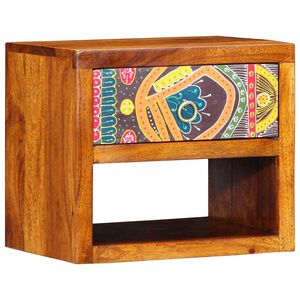 vidaXL Nachttisch Braun 40 x 35 x 35 cm Massivholz Akazie