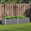 vidaXL Garten-Hochbeet 250 x 100 x 54 cm WPC Grau
