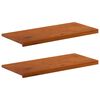 vidaXL Fensterb&auml;nke 2 stk. Braun 90 x 40 x 2 cm Massivholz Eiche