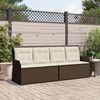 vidaXL Gartenbank Braun Poly-Rattan
