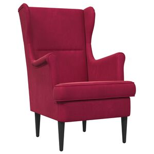 vidaXL Sessel Weinrot Samt