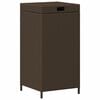vidaXL Au&szlig;en-M&uuml;lltonne Braun 40 x 40 x 80 cm Poly-Rattan