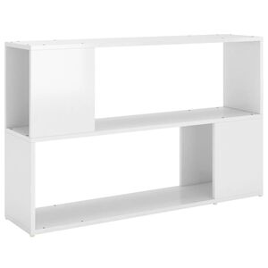 vidaXL B&uuml;cherregal Hochglanz-Wei&szlig; 100x24x63 cm Holzwerkstoff