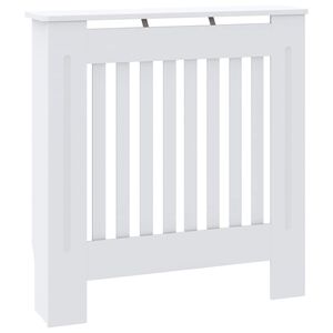 vidaXL Holzwerkstoff Heizk&ouml;rperverkleidung Wei&szlig; 78 cm