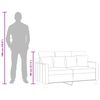 vidaXL 2-Sitzer-Sofa Taupe 120 cm Stoff