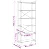 vidaXL B&uuml;cherregal Ger&auml;ucherte Eiche 40 x 30 x 85 cm Holzwerkstoff
