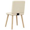 vidaXL Esszimmerstühle 6 Stk. Creme Stoff