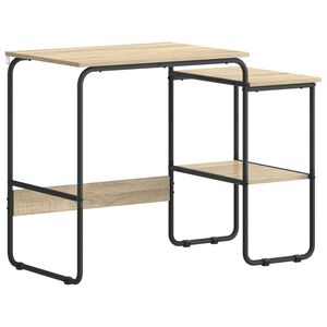 vidaXL Schreibtisch mit Stauraum Sonoma-Eiche 100 x 50 x 75 cm