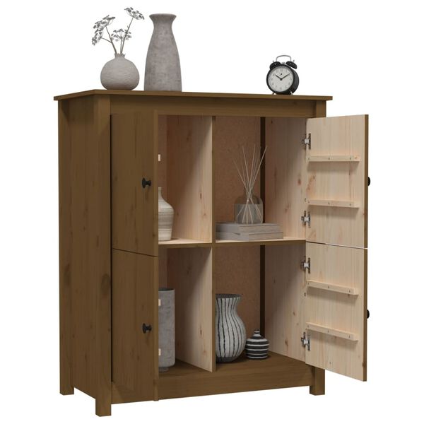 vidaXL Sideboard Honigbraun 83x41,5x100 cm Massivholz Kiefer