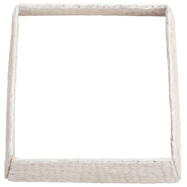 vidaXL Weihnachtsbaumkragen Weiß 60 x 60 x 28 cm Wasserhyazinthe