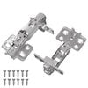 vidaXL Scharnier 2 Stk. Nickel 139 x 64,1 x 10 mm Eisen