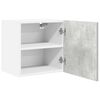 vidaXL H&auml;ngeschrank mit T&uuml;r 2 pcs Betongrau und Wei&szlig; 40 x 31 x 40 cm