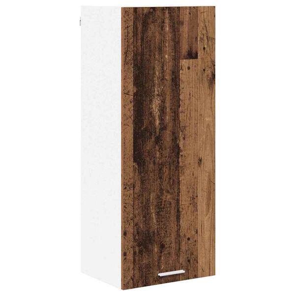vidaXL H&auml;ngeschrank mit T&uuml;r Altholz 40 x 31 x 100 cm Holzwerkstoff