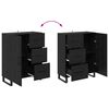 vidaXL Highboard 2 pcs Schwarz Eichen-Optik 69,5 x 34 x 180 cm