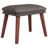 vidaXL Fußhocker Grau 45x29,5x35 cm Kunstleder