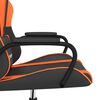 vidaXL Gaming-Stuhl mit Massagefunktion Schwarz und Orange Kunstleder