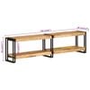 vidaXL TV-Schrank 160x30x40 cm Massivholz Mango