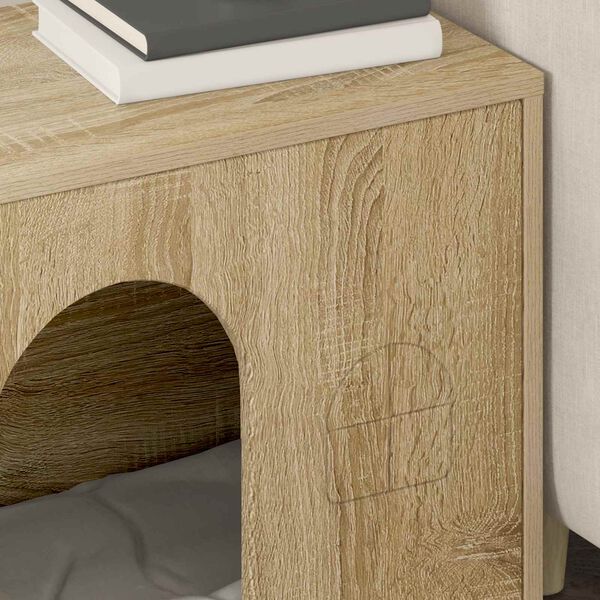 vidaXL Katzenhaus Sonoma 51 x 30 x 52 cm Holzwerkstoff