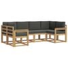 vidaXL Outdoor-Sofagarnitur 6 stk. Wei&szlig; und Anthrazit