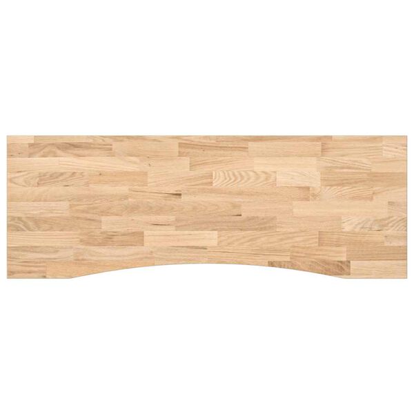 vidaXL Schreibtischplatte Unbehandelt 140x50x2,5 cm Massivholz Eiche