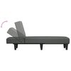 vidaXL Chaiselongue Dunkelgrau Stoff