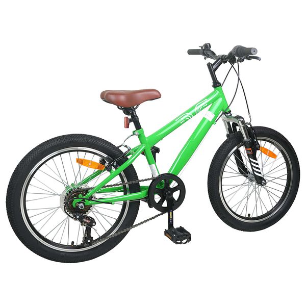 vidaXL Kids Mountain Bike 20 Zoll 6-Speed f&uuml;r 5-8 Jahre alt Gr&uuml;n