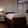 vidaXL Boxspringbett mit Matratze Rosa 120x190 cm Samt