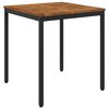 vidaXL Gartentisch Nat&uuml;rlich und Schwarz 70 x 68,5 x 75 cm