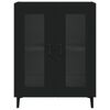 vidaXL Sideboard Schwarz 69,5x34x90 cm Holzwerkstoff