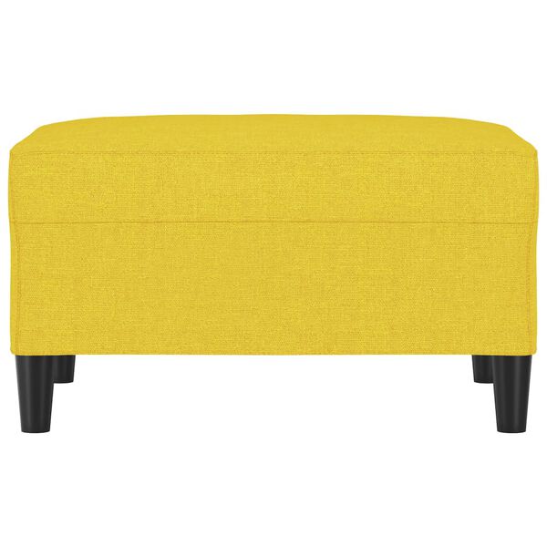 vidaXL Fu&szlig;hocker Hellgelb 70x55x41 cm Stoff