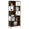 vidaXL B&uuml;cherregal Braun Eichen-Optik 72x28x172 cm Holzwerkstoff