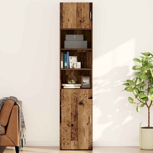 vidaXL Wandschrank Altholz 50 x 42,5 x 40 cm Holzwerkstoff
