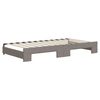 vidaXL Tagesbett Ausziehbar mit Schubladen Taupe 100x200 cm Stoff
