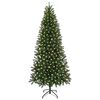 vidaXL Künstlicher Weihnachtsbaum mit 300 LEDs Grün 240 cm PE und PVC