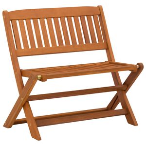 vidaXL Kinderbank Braun 61 x 38 x 57 cm Massives Eukalyptus Holz