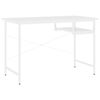 vidaXL Computertisch Wei&szlig; 105x55x72 cm MDF und Metall