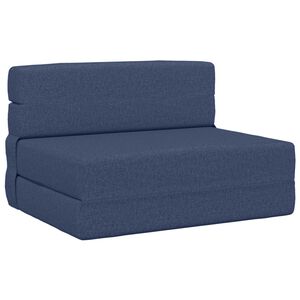 vidaXL Klappsofa Bett Blau 70 x 72 x 60 cm Stoff