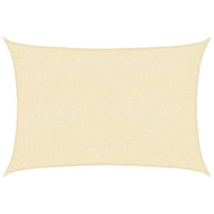 vidaXL Sonnensegel 160 g/m&sup2; Creme 2x3 m HDPE