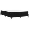 vidaXL Boxspringbett mit Matratze Schwarz 160 x 200 cm Stoff