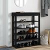 vidaXL Schuhregal Schwarz 80x30x98 cm Holzwerkstoff