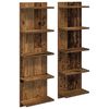 vidaXL Wandregal 2 stk. Altholz 30 x 15 x 100 cm Holzwerkstoff