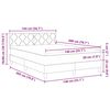 vidaXL Boxspringbett mit Matratze Dunkelblau 140 x 200 cm Stoff