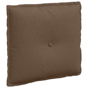 vidaXL R&uuml;ckenkissen Braun 50 x 19 x 45 cm Stoff
