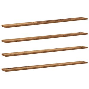 vidaXL Regalbrett 4 pcs Braun 100 x 10 x 1,5 cm Holzwerkstoff