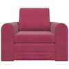 vidaXL Schlafsofa Weinrot 98 x 71 x 83 cm Samt