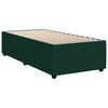 vidaXL Boxspringbett mit Matratze Dunkelgr&uuml;n 90x190 cm Samt