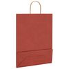 vidaXL Papiertragetaschen 250 Stk. mit Henkeln Rot 32x12x42 cm